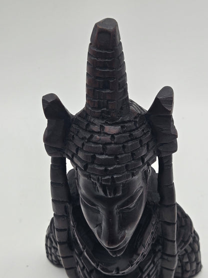 Oba & Olori — Royal Pair Handcrafted African Wood Sculpture