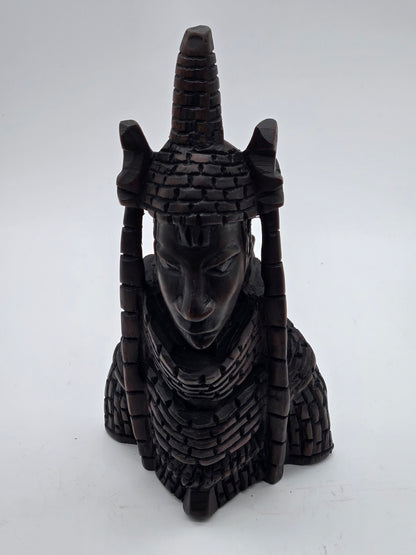 Oba & Olori — Royal Pair Handcrafted African Wood Sculpture