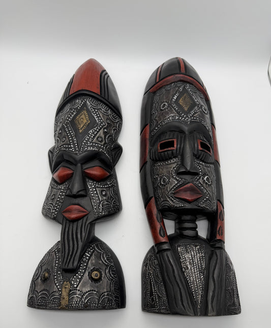 The Kinship Pair | Handcrafted African Wood Sculptures