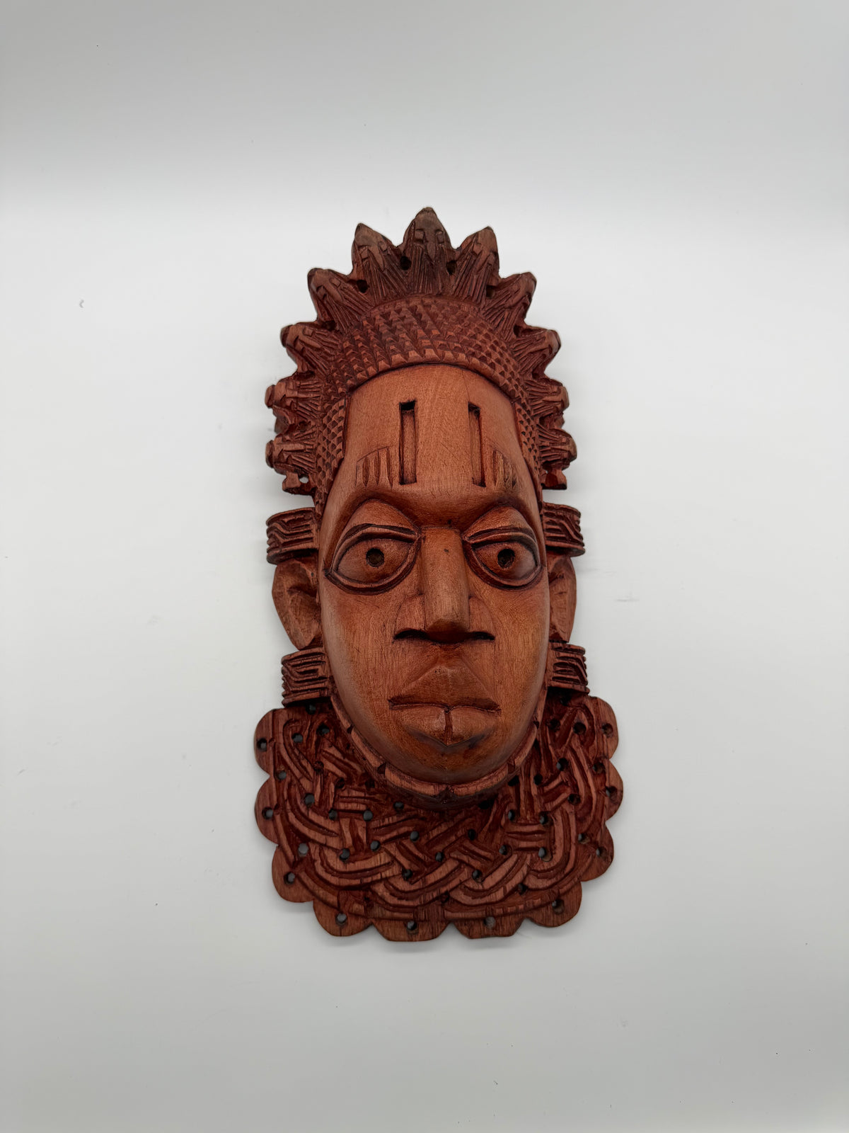 Benin King | Hand-carved African Wood Sculpture
