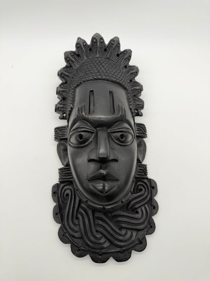 Benin King | Hand-carved African Wood Sculpture