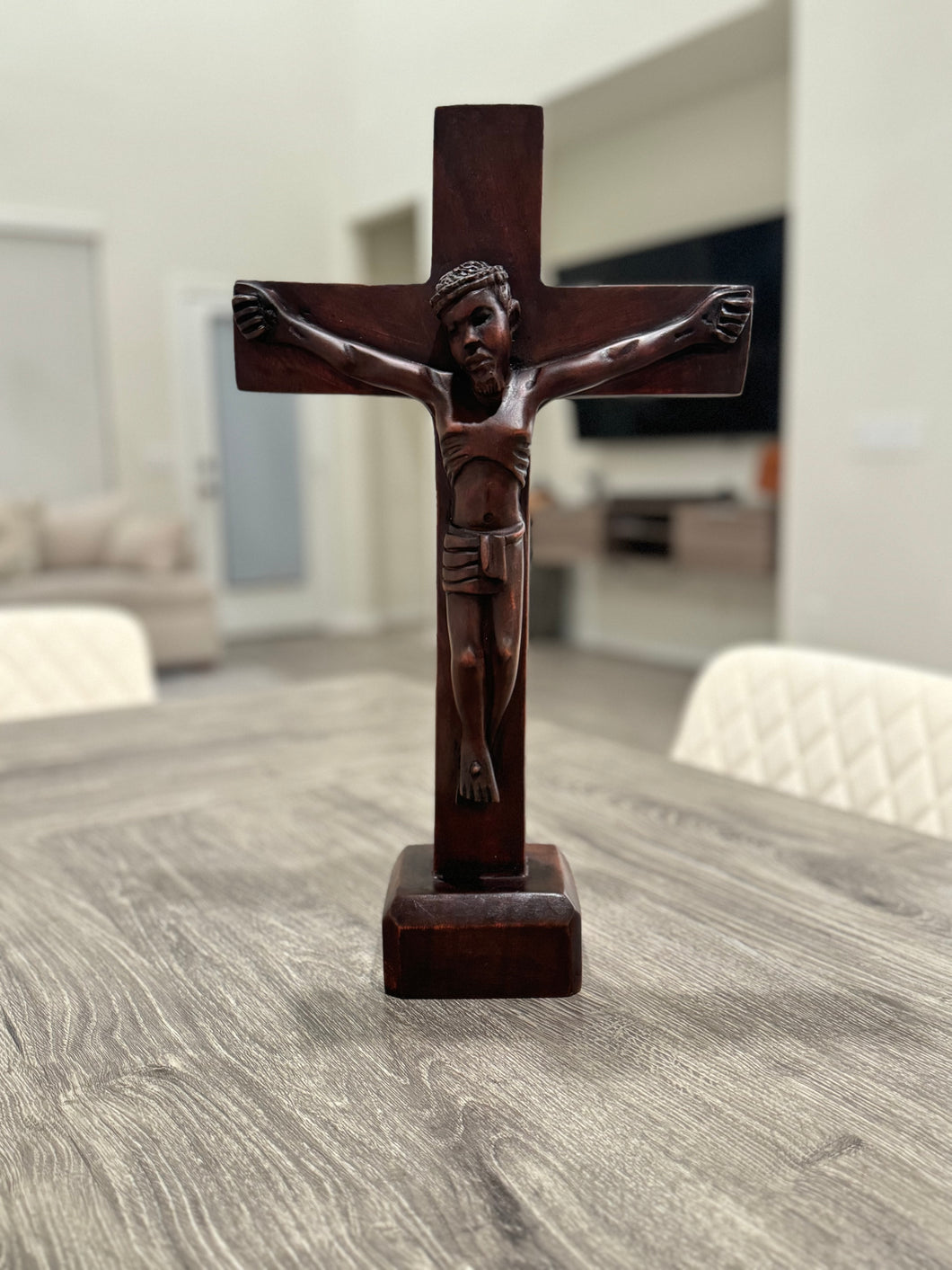 The Redeemer – Hand-Carved Wooden Crucifix