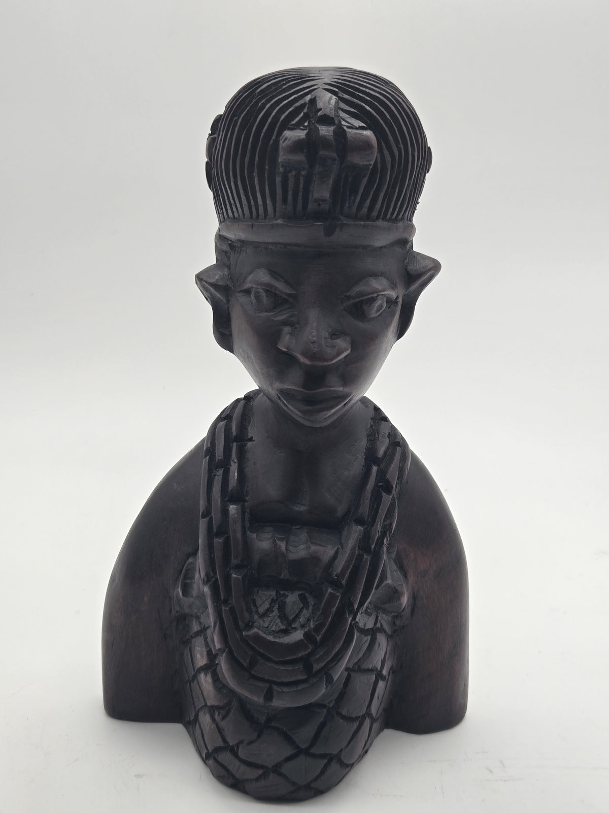 Oba & Olori — Royal Pair Handcrafted African Wood Sculpture
