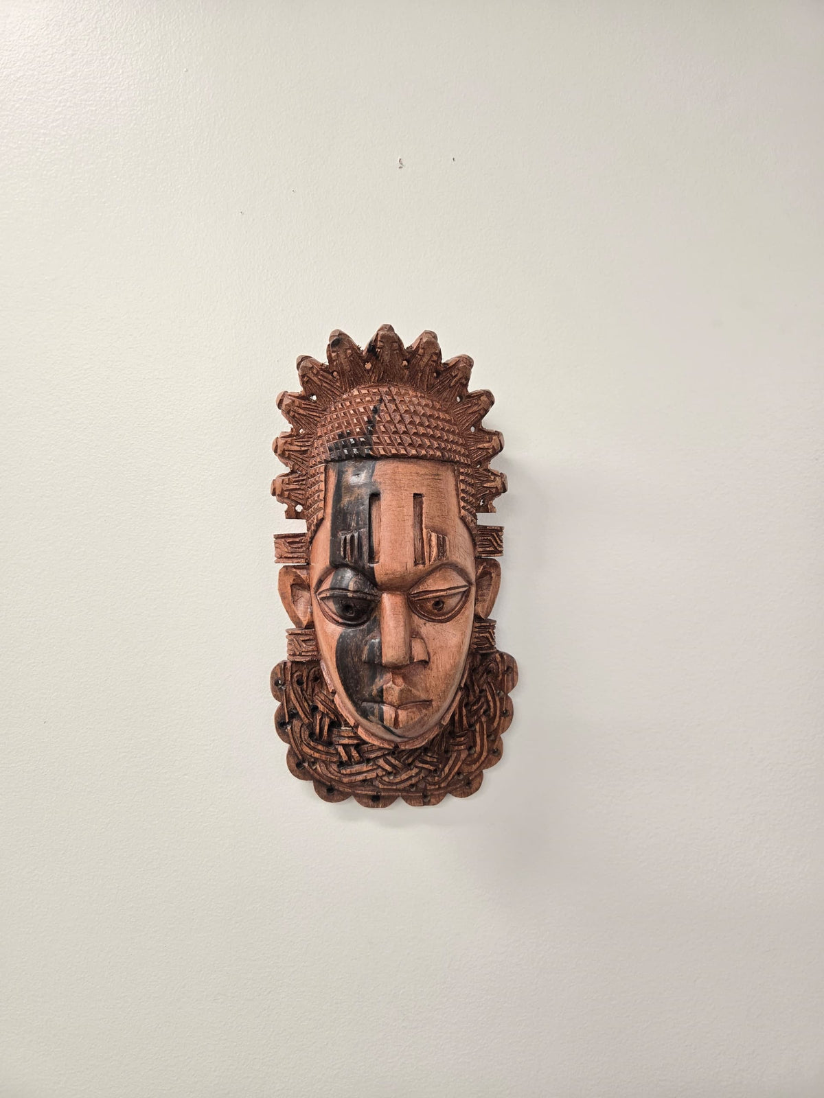 Benin King | Hand-carved African Wood Sculpture