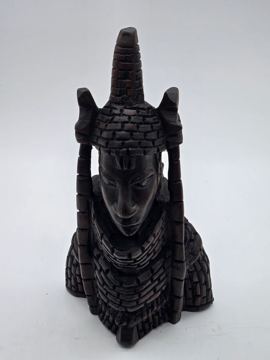 Oba & Olori — Royal Pair Handcrafted African Wood Sculpture