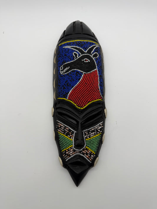 Kudu Spirit — Hand-Beaded African Wall Mask