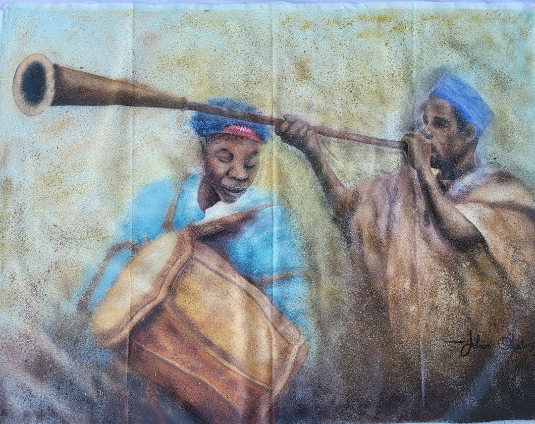 Kakaaki -  African Painting (36 x 48 inches)