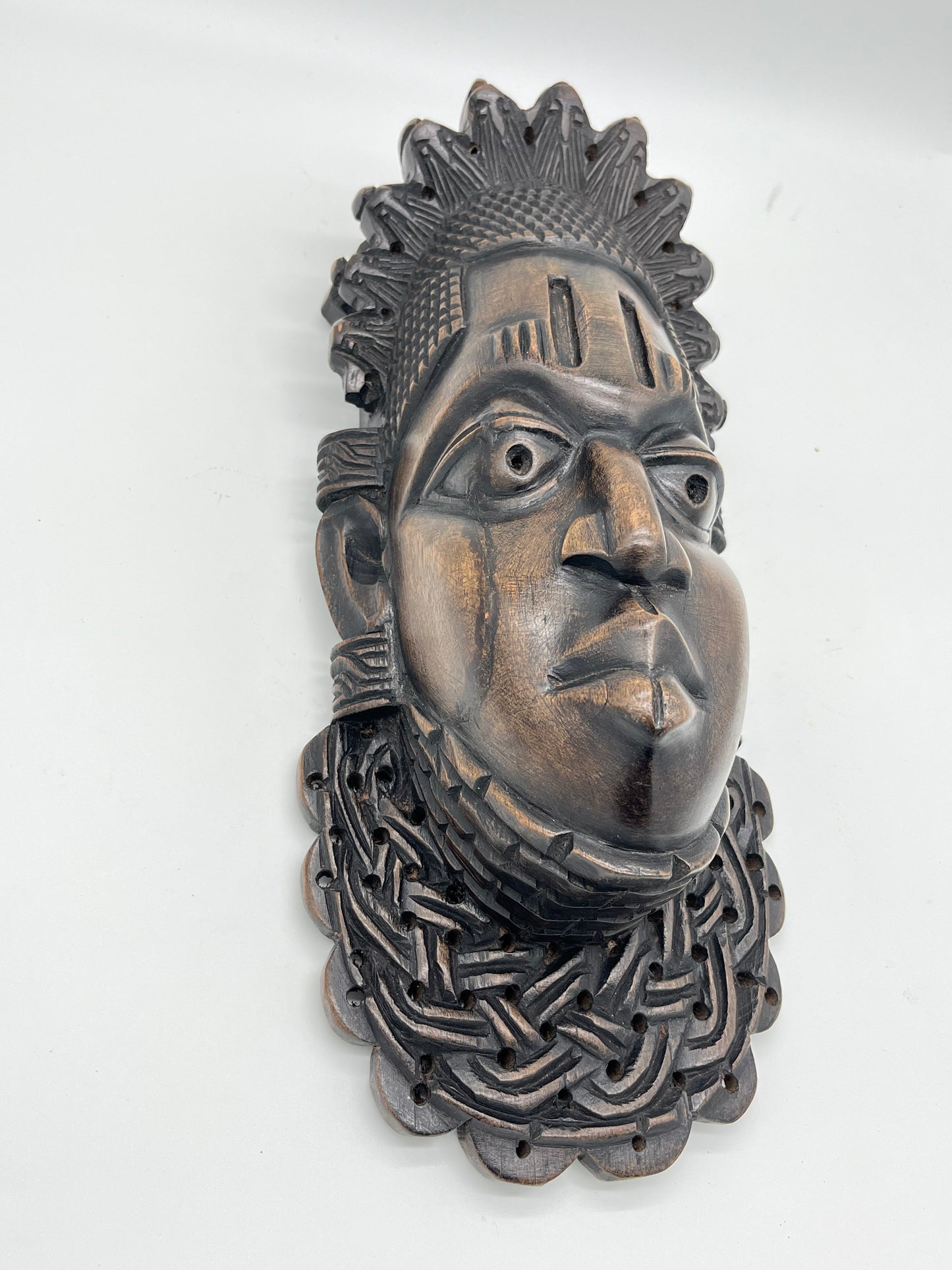 Benin King | Hand-carved African Wood Sculpture