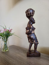 Load image into Gallery viewer, Obinrin Agbe - African Wood Sculpture
