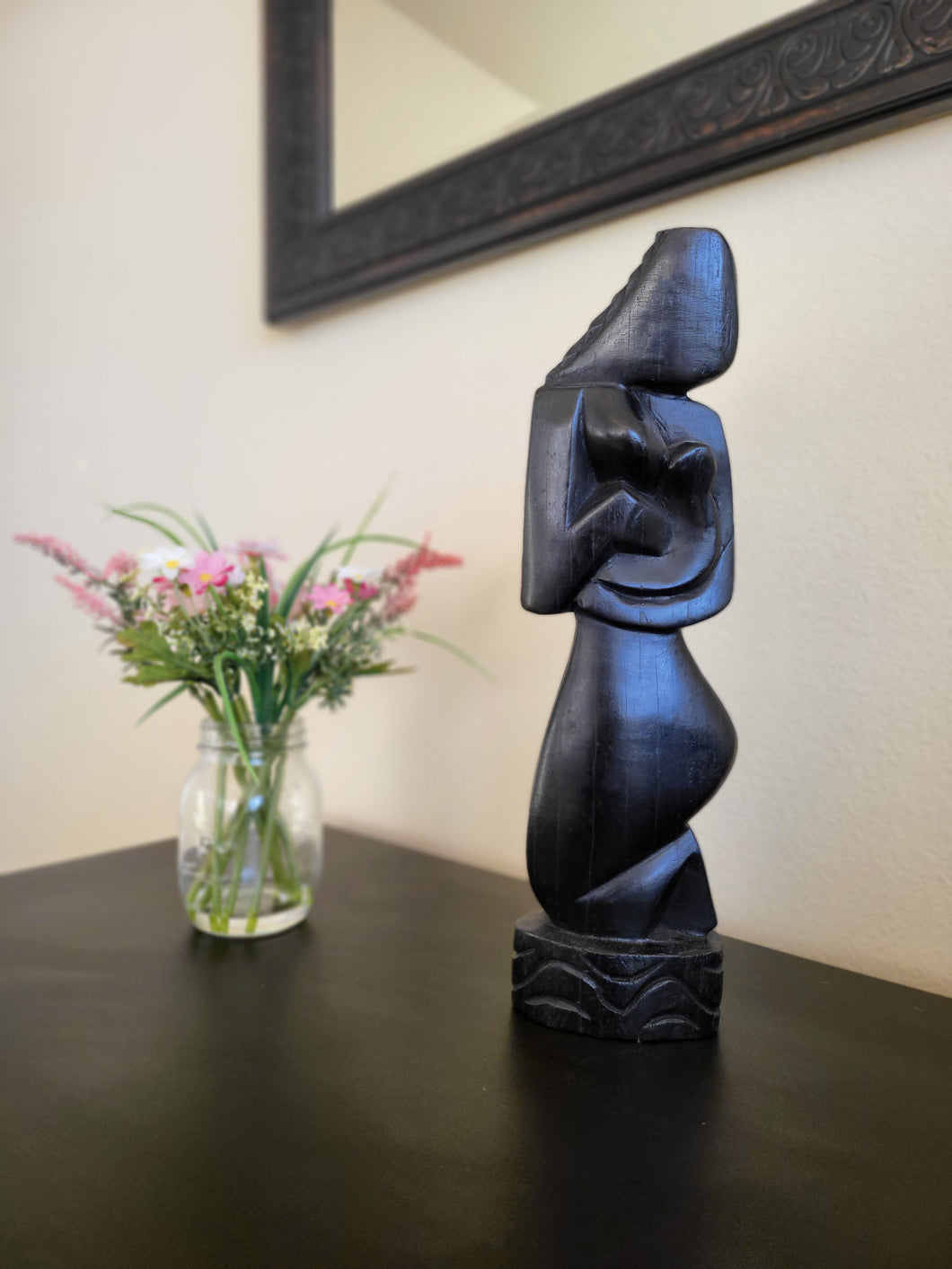 Nne Na Nwa - African Wood Sculpture