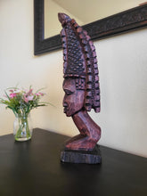 Load image into Gallery viewer, Benin Queen - African Wood Sculpture
