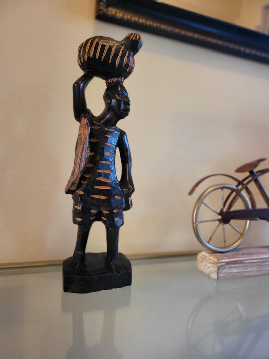 Onye Mmanya Nkwu - African Wood Sculpture
