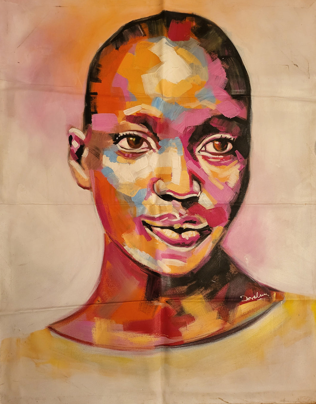 Yarinya - African Painting (37 x 30 in)