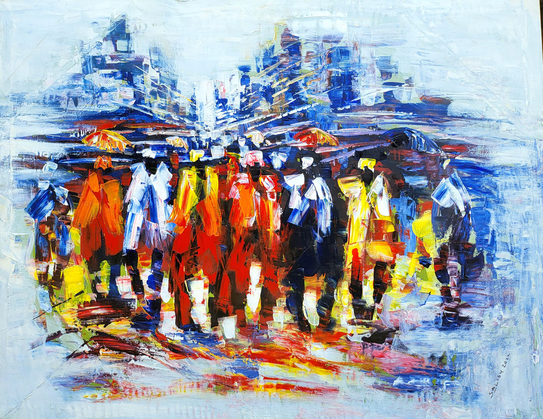 Umunna - African Painting (60 x 48 in)