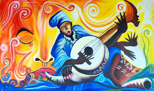 Goje - African Painting (50 x 30 in)