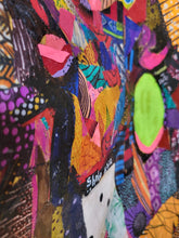 Load image into Gallery viewer, One Voice - African Fabric Collage (38 x 28 in)
