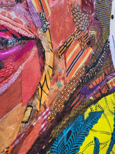 Load image into Gallery viewer, Adaeze - African Fabric Collage (48 x 32 in)
