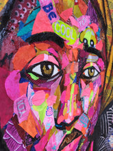 Load image into Gallery viewer, My Culture - African Fabric Collage (48 x 32 in)
