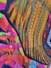 Load image into Gallery viewer, My Culture - African Fabric Collage (48 x 32 in)
