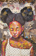Load image into Gallery viewer, Orphan Girl - African Fabric Collage (48 x 32 in)
