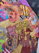 Load image into Gallery viewer, Orphan Girl - African Fabric Collage (48 x 32 in)
