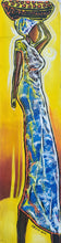 Load image into Gallery viewer, Ije Awele 3 - African Collage Painting (48 x 13 in)
