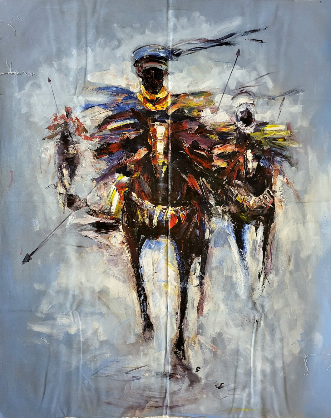 Mayaki - African Painting (48 x 59 in)