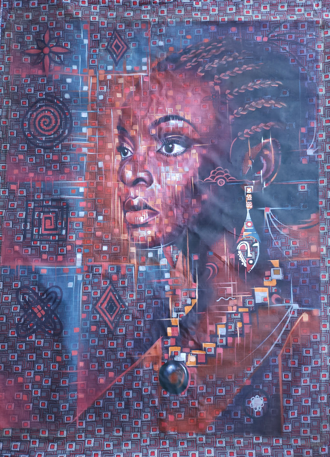 Urenna - African Painting (50 x 60 in)