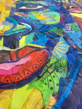 Load image into Gallery viewer, Omalicha 4 - African Fabric Collage (46 x 31)
