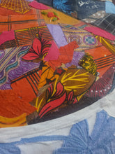 Load image into Gallery viewer, Orphan Girl 2- African Fabric Collage(47.5 x 31.5in)
