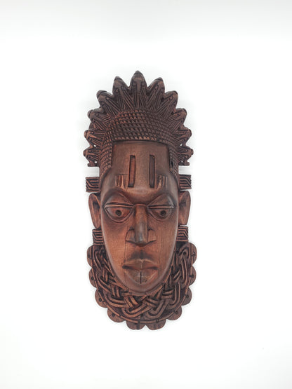 Benin King | Hand-carved African Wood Sculpture