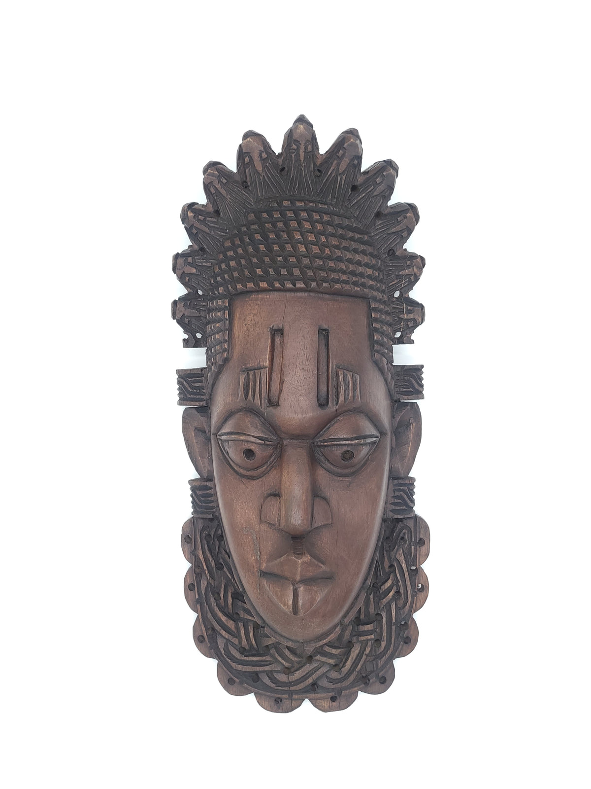 Benin King | Hand-carved African Wood Sculpture